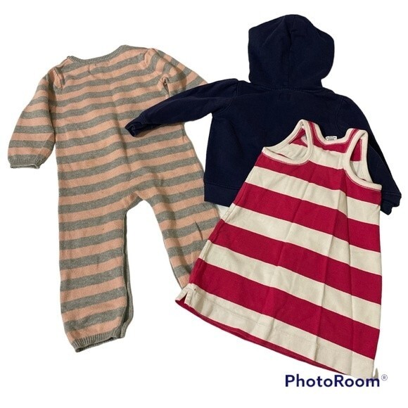 Baby Gap Toddler's Lots of 4 One-Piece Dress Hoodie Size 18-24m - Picture 5 of 6